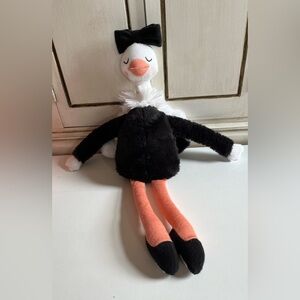 Target Pillowfort Ostrich Plush Stuffed Animal Ballerina Doll Toy Velcro hands